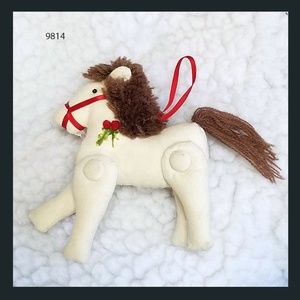 Th CUTEST STUFFEDCloth Horse Ornament for LOVER OF EQUINE